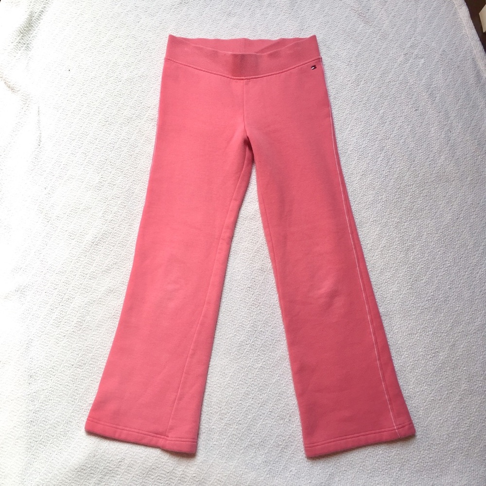Tommy Hilfiger Pink Low Rise Flare Leg Sweatpants